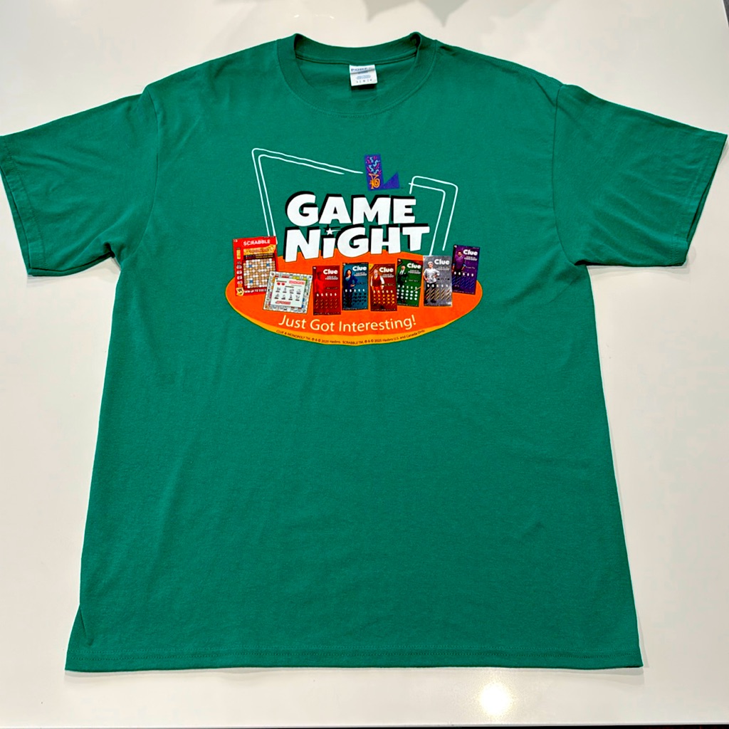 Men’s Kelly Green T-Shirt Game Night Louisiana Monopoly Lottery L